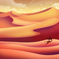 抽象沙漠骆驼